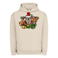 Pigment French Oak Christmas joy english bulldog Urban Hoodie - BarkalooDesign