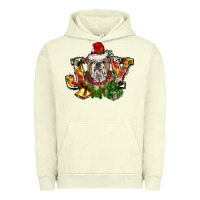 Pigment Pistachio Christmas joy english bulldog Urban Hoodie - BarkalooDesign