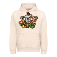 Sandshell Christmas joy english bulldog Urban Hoodie - BarkalooDesign