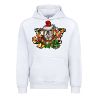 White Christmas joy english bulldog Urban Hoodie - BarkalooDesign