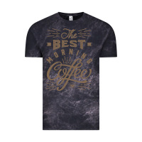 Cloud Black The Best Morning Coffee Vintage Tee - PixelFlow