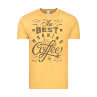 Vintage Mustard The Best Morning Coffee Vintage Tee - PixelFlow