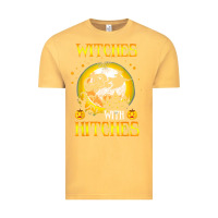 Vintage Mustard witches with hitches funny halloween costume gift Vintage Tee - PixelFlow