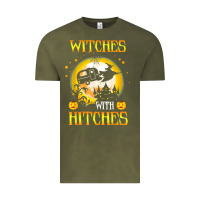 Vintage Olive witches with hitches funny halloween costume gift Vintage Tee - PixelFlow