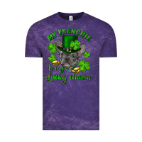 Cloud Purple st.patricks day my french bulldog is my lucky char Vintage Tee - RanaPortraitStore