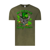 Vintage Olive st.patricks day my french bulldog is my lucky char Vintage Tee - RanaPortraitStore