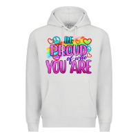 Dove Grey Be Proud Of Who You Are Premium Hoodie - BundleAndBundleShop