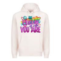 Pale Pink Be Proud Of Who You Are Premium Hoodie - BundleAndBundleShop