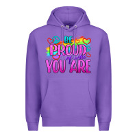 Purple Be Proud Of Who You Are Premium Hoodie - BundleAndBundleShop