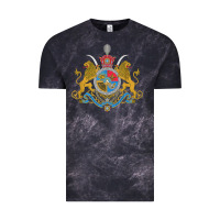 Cloud Black Iran Coat of arms Flag souvenir Iranian Persian Vintage Tee - PixelFlow