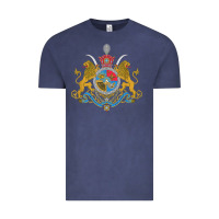Vintage Denim Iran Coat of arms Flag souvenir Iranian Persian Vintage Tee - PixelFlow