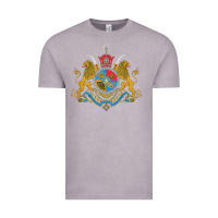 Vintage Zinc Iran Coat of arms Flag souvenir Iranian Persian Vintage Tee - PixelFlow