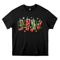 Black Christmas cups Heavy Core Tee - MaliasSmallBusiness