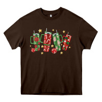 Chocolate Brown Christmas cups Heavy Core Tee - MaliasSmallBusiness