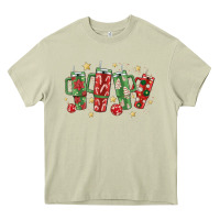 Mossy Christmas cups Heavy Core Tee - MaliasSmallBusiness