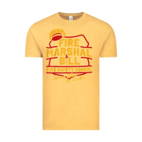 Vintage Mustard fire marshal bill fire safety school funny firefighter t shirt Vintage Tee - PixelFlow