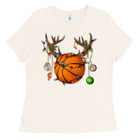 Bone Basketball Horn Christmas Ladies Tee - BundleAndBundleShop