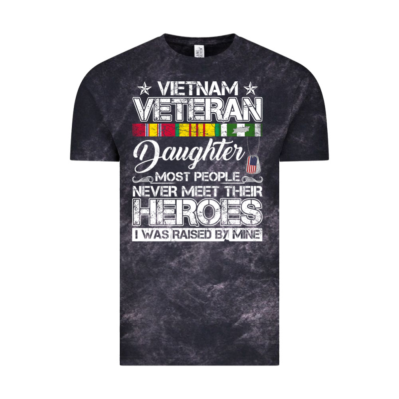 Vietnam Veteran Daughter Most People Never Meet Their Heroes Vintage Tee by SnappyArt | Teevron