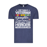 Vintage Denim VietNam Veteran daughter Most People Never Meet Their Heroes Vintage Tee - SnappyArt