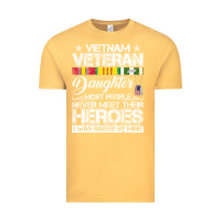 Vintage Mustard VietNam Veteran daughter Most People Never Meet Their Heroes Vintage Tee - SnappyArt