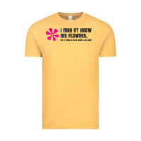 Vintage Mustard i may not know my flowers  t shirt Vintage Tee - SnappyArt