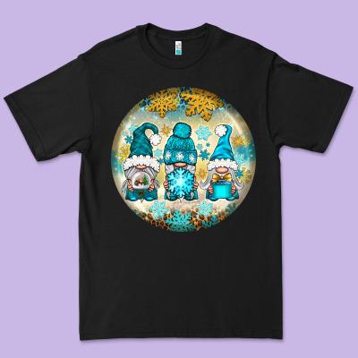 Winter Gnomies Ornament Premium Tee Designed By Bundleandbundleshop
