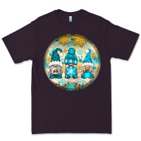 Plum Winter Gnomies Ornament Premium Tee - BundleAndBundleShop