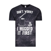 Cloud Black lumberjack don't worry i hugged it first lumberjack wood cutter logger Vintage Tee - SnappyArt