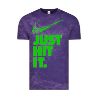 Cloud Purple Just Hit It Cannabis Weed Vintage Retro Design for Weed Lover Vintage Tee - SnappyArt