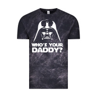Cloud Black darth vader who's your daddy Vintage Tee - SnappyArt