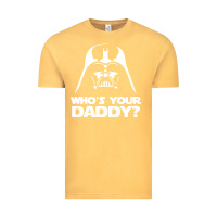 Vintage Mustard darth vader who's your daddy Vintage Tee - SnappyArt
