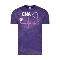 Cloud Purple cna nurse t shirt Vintage Tee - SnappyArt