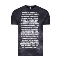Cloud Black MY NAME IS ZAK BAGANS - GHOST ADVENTURES Vintage Tee - SnappyArt