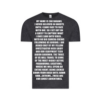 Vintage Black MY NAME IS ZAK BAGANS - GHOST ADVENTURES Vintage Tee - SnappyArt