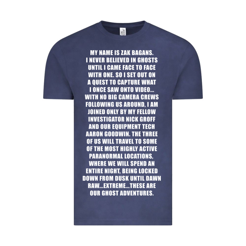 My Name Is Zak Bagans - Ghost Adventures Vintage Tee by SnappyArt | Teevron