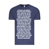 Vintage Denim MY NAME IS ZAK BAGANS - GHOST ADVENTURES Vintage Tee - SnappyArt