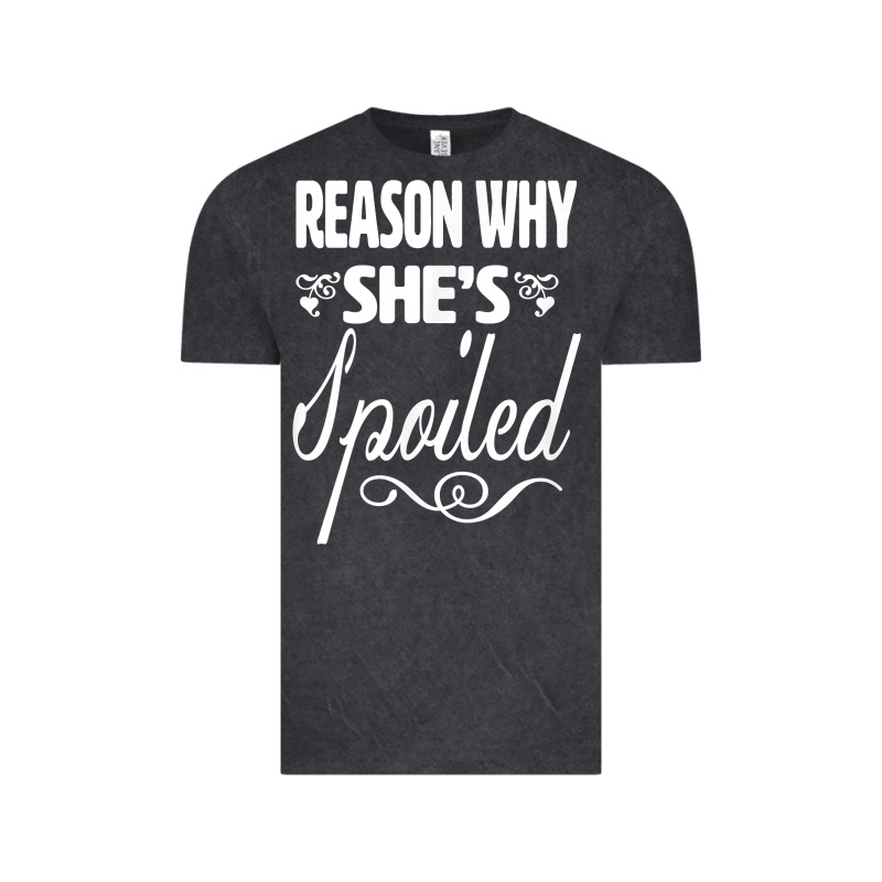 The Reason She Is Spoiled Couples Matching Set Valentines T Shirt Vintage Tee by SnappyArt | Teevron
