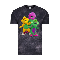Cloud Black new 755 barney and friends cute Vintage Tee - SnappyArt