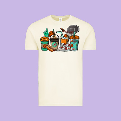 Basketball Coffee Cups Vintage Tee Designed By Nancycooperartshop