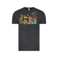 Vintage Black Basketball coffee cups Vintage Tee - NancyCooperArtShop