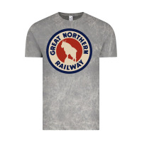 Cloud Rock Great Northern Railroad Vintage Tee - SnappyArt
