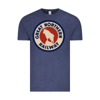 Vintage Denim Great Northern Railroad Vintage Tee - SnappyArt
