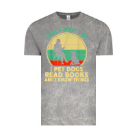 Cloud Rock that what i do i pet dogs read books and i know things t shirt Vintage Tee - SnappyArt