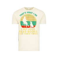 Vintage Arctic that what i do i pet dogs read books and i know things t shirt Vintage Tee - SnappyArt