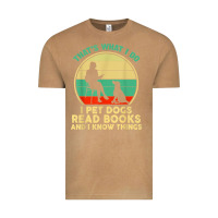 Vintage Camel that what i do i pet dogs read books and i know things t shirt Vintage Tee - SnappyArt