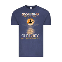 Vintage Denim assuming i'm just an old lady was your first mistake witch Vintage Tee - SnappyArt