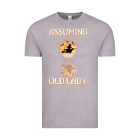 Vintage Zinc assuming i'm just an old lady was your first mistake witch Vintage Tee - SnappyArt