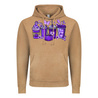 Vintage Camel Cancer coffee cups purple ribbon Vintage Hoodie - NancyCooperArtShop