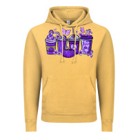 Vintage Mustard Cancer coffee cups purple ribbon Vintage Hoodie - NancyCooperArtShop