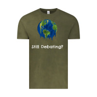 Vintage Olive environmental climate change still debating summer Vintage Tee - SnappyArt